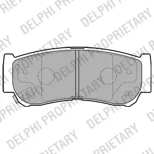 Комплект тормозных колодок DELPHI LP2049