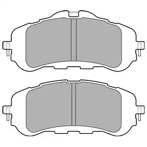 Комплект тормозных колодок DELPHI LP2506