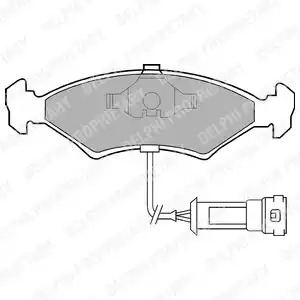 Комплект тормозных колодок DELPHI LP255 (20783)