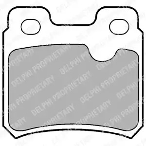 Комплект тормозных колодок DELPHI LP586 (21140)