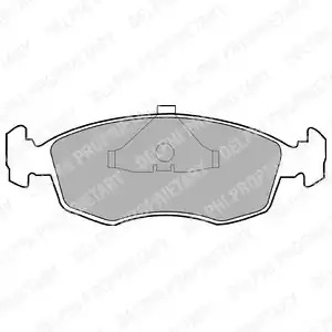 Комплект тормозных колодок DELPHI LP587 (20908)