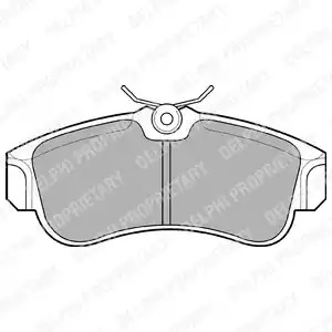 Комплект тормозных колодок DELPHI LP616 (21546)