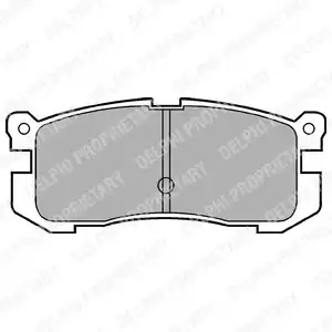 Комплект тормозных колодок DELPHI LP624 (21558)