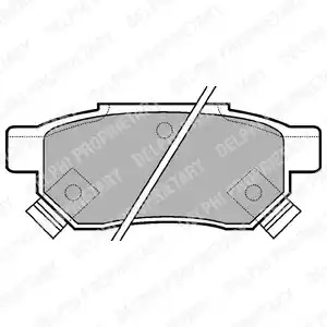 Комплект тормозных колодок DELPHI LP625 (21312)