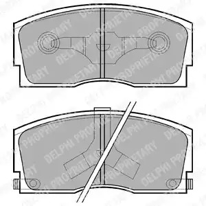 Комплект тормозных колодок DELPHI LP626 (21338)