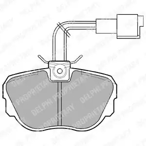 Комплект тормозных колодок DELPHI LP647 (21173)