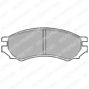 Комплект тормозных колодок DELPHI LP670 (21280)