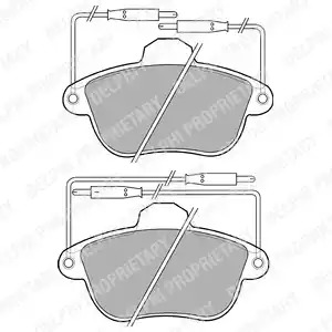Комплект тормозных колодок DELPHI LP741 (21507)