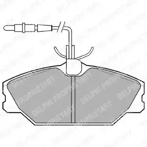 Комплект тормозных колодок DELPHI LP788 (21388)