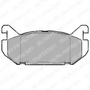 Комплект тормозных колодок DELPHI LP802 (21766)