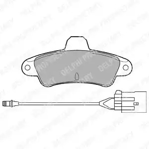 Комплект тормозных колодок DELPHI LP853 (21586)