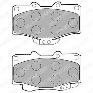 Комплект тормозных колодок DELPHI LP854 (21679)