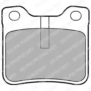 Комплект тормозных колодок DELPHI LP991 (21278)