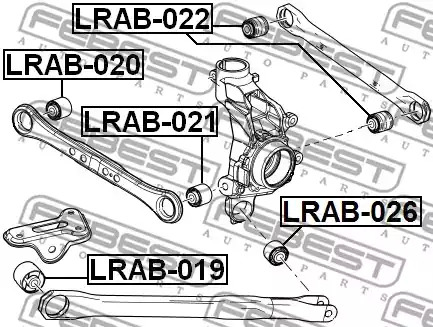 Подвеска FEBEST LRAB-019