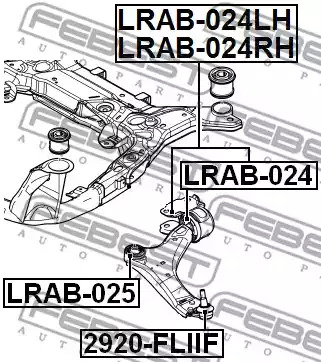 Подвеска FEBEST LRAB-024