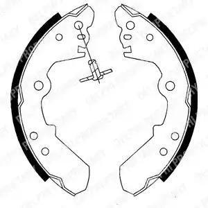 Комлект тормозных накладок DELPHI LS1687
