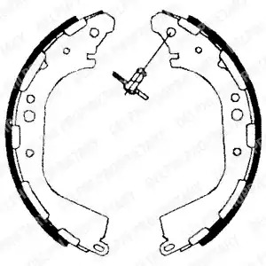 Комлект тормозных накладок DELPHI LS1709