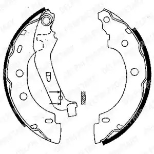 Комлект тормозных накладок DELPHI LS1842