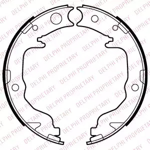 Комлект тормозных накладок DELPHI LS2026
