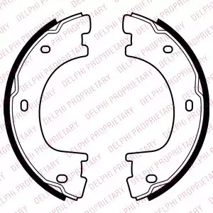 Комлект тормозных накладок DELPHI LS2054