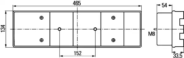 Фонарь HELLA 2VP 008 204-101 (E4 3179, E4 4060, E4 9809, E4 9810)