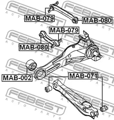 Подвеска FEBEST MAB-002