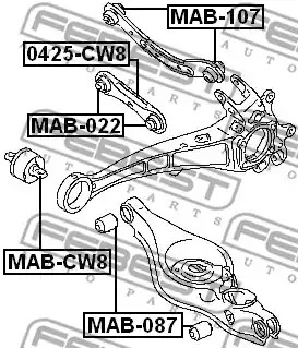 Подвеска FEBEST MAB-022