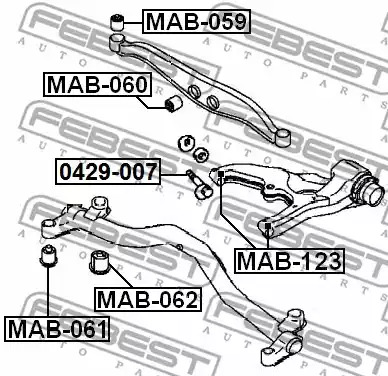 Подвеска FEBEST MAB-061