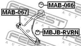 Подвеска FEBEST MAB-066