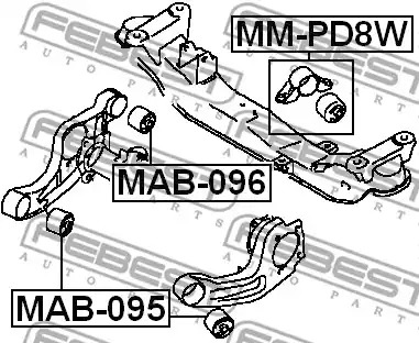 Подвеска FEBEST MAB-095