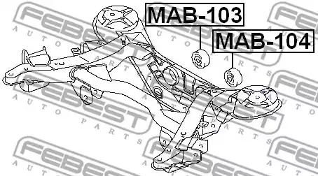 Подвеска FEBEST MAB-103