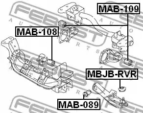 Подвеска FEBEST MAB-109