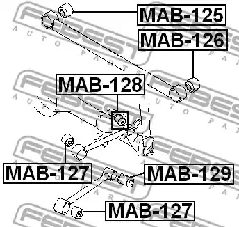 Подвеска FEBEST MAB-126