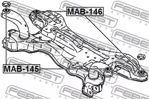 Подвеска FEBEST MAB-145