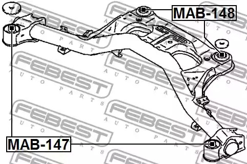 Подвеска FEBEST MAB-147