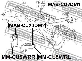 Подвеска FEBEST MAB-CU20DM1