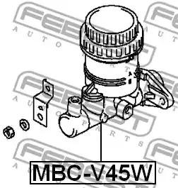 Цилиндр FEBEST MBC-V45W