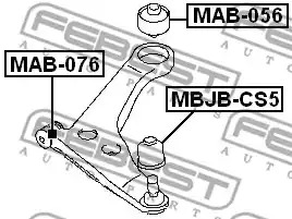 Ремкомплект FEBEST MBJB-CS5