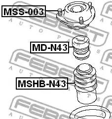 Амортизатор FEBEST MD-N43