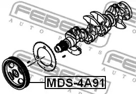 Ременный шкив FEBEST MDS-4A91