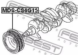 Ременный шкив FEBEST MDS-CS4G15