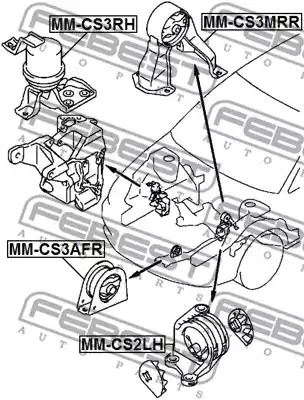 Подвеска FEBEST MM-CS2LH