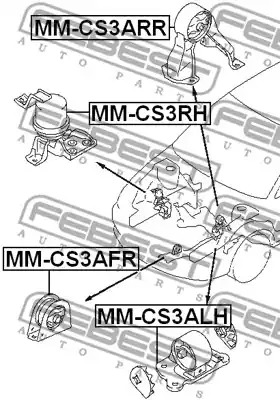 Подвеска FEBEST MM-CS3AFR