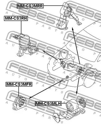 Подвеска FEBEST MM-CS3MFR