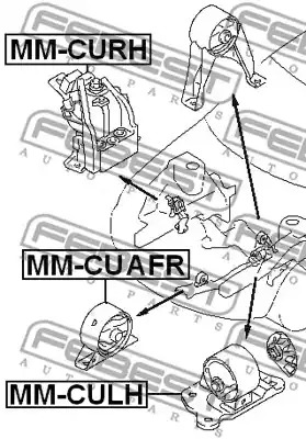 Подвеска FEBEST MM-CUAFR