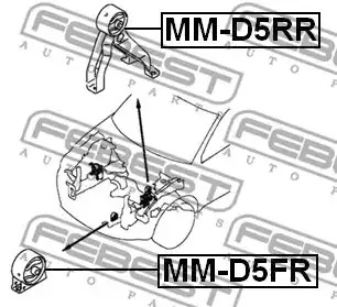 Подвеска FEBEST MM-D5FR