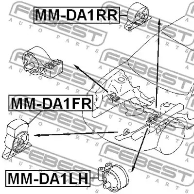 Подвеска FEBEST MM-DA1FR