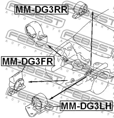 Подвеска FEBEST MM-DG3RR