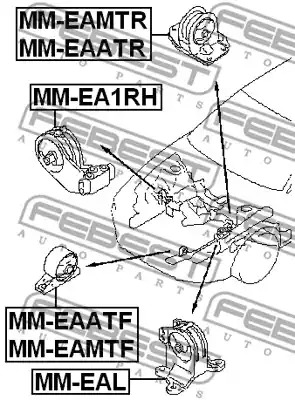 Подвеска FEBEST MM-EA1RH