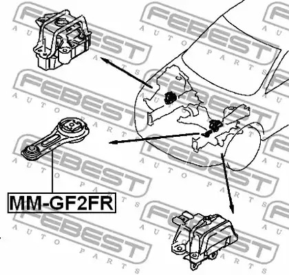 Подвеска FEBEST MM-GF2FR